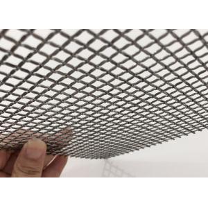 Natural Color 2.5mm Embossed Lock Crimp Wire Mesh Metal Screen For Cabinet Doors