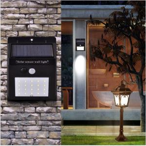 PIR Motion Sensor Solar LED Wall Light LED Garden Light 2W IP65 Waterproof