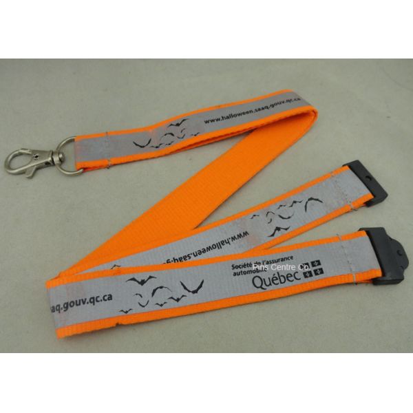 Silk Screen Printing Reflection Custom Printed Lanyards , Celebration Lanyard