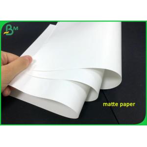 80g White Color Matte Gloss Art Paper Roll For Making Company Brochure