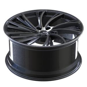 Brushed Black One Piece Forged Wheels Multi Spoke 20x10