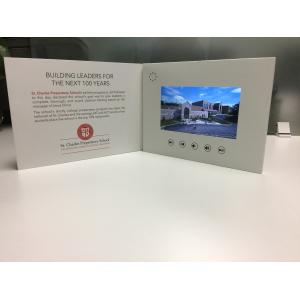 Rechargeable Interactive Video Brochure Folded For Invitation