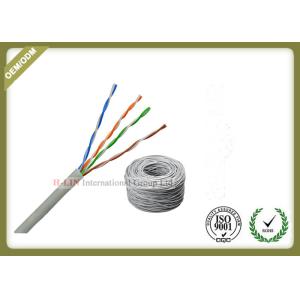 China UTP Cat5e  4 pairs 24awg Solid bare copper  Lan Cable 305m Pull Box on sale