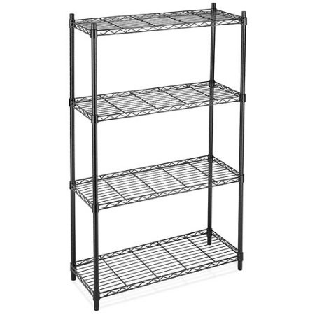 Black Industrial Wire Shelving For Freezer and Cold Room 18” X 24” With 4