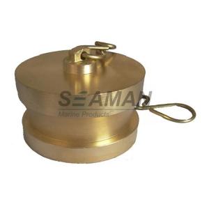 Instanteneous / Storz / NST Brass Fire Hose Blanking Cap With Chain