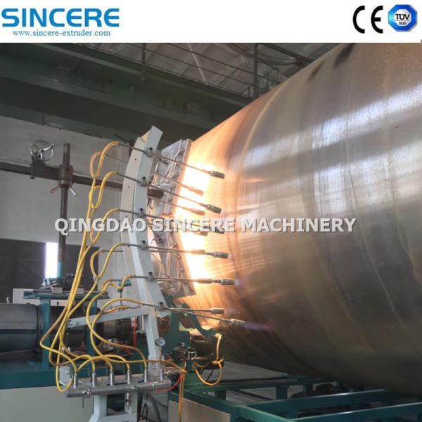 Plastic Solid Wall Spiral Winding HDPE Pipe Stormwater Sewerage Pipe Production