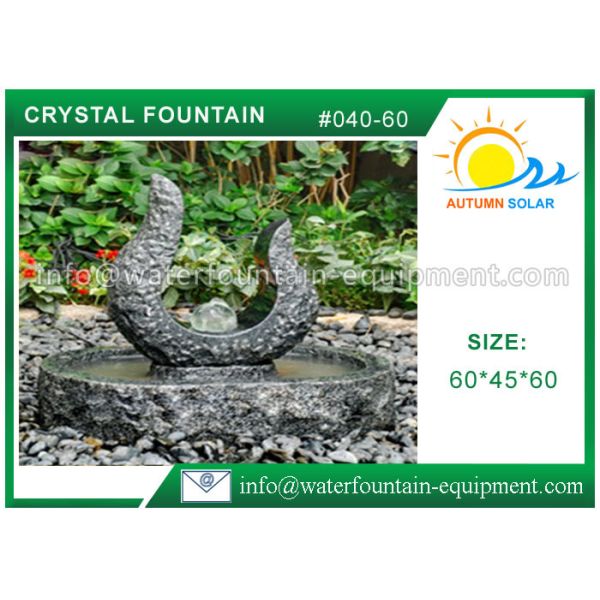 Quality Rolling Granite Ball Fountain , Stone Sculpture Outdoor Garden Fountains wholesale