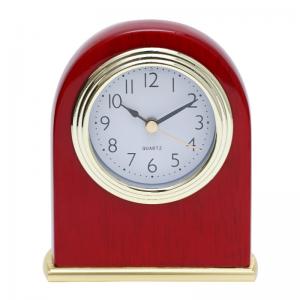 Cheap Red Rosewood Desk Clock Hotel Guest Room Supplies Hotel Alarm Clock for sale