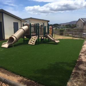Non Toxic Playground Artificial Grass 45mm Pile Height Environmental-Friendly