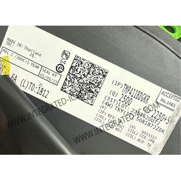 Quality TMP411BDGKR Sensor IC Remote and Local Temperature Sensor With N-Factor And Series Resistance Correction wholesale