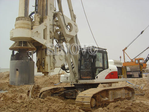 Quality Rotary drilling rig TR250W mounted on original CAT base with pull winch system for CFA pile and bored pile wholesale