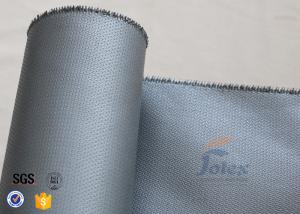 China Silicone Coated Fiberglass Fabric Fire Blanket Cloth 580gsm 0.55mm Grey Color on sale