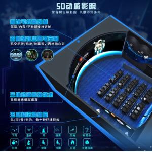 4D 9D Flying Theater Curved Screen Cinema for Theme Parks