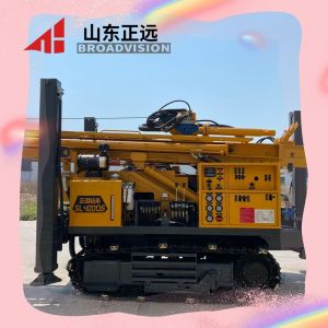 The fully hydraulic crawler-type water well drilling machine is fully compatible with various geological conditions, energy-saving and durable.