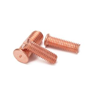 M8 Model GB Standard Custom Red Copper Hex Head Bolts with Zinc Plated Welding