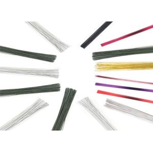 Easy Fold Use Paper Covered Wire / Paper Wrapped Floral Wire For Decoration