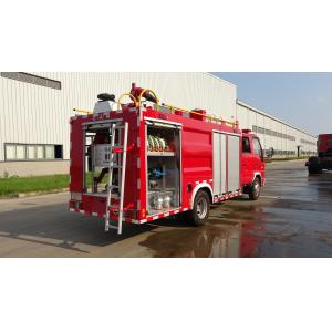 96KW Mini Rescue Fire Trucks With Water Foam Powder Multifunctional