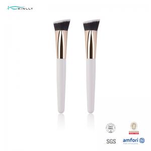 China OEM ODM Angled Blending Synthetic Hair Makeup Brush Customized Color on sale