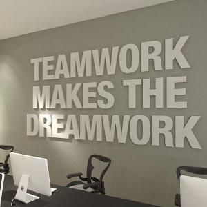 Acrylic 3D LED Letter Signage Input AC 100V-240V For Indoor Background Wall