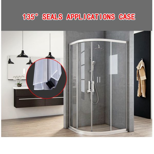 10mm 135° Shower Door Magnetic Seal Strip collision resistance