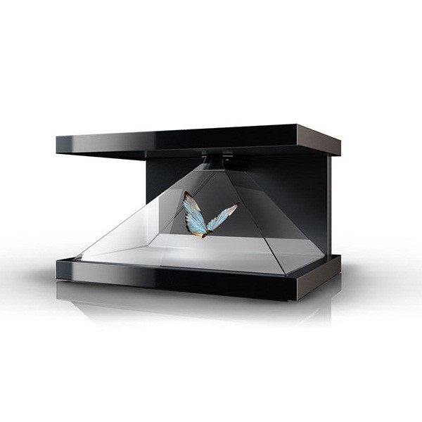 Magic 3D Hologram Pyramid Showcase , Holographic Display Pyramid Box Full HD