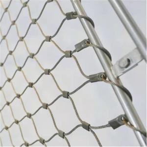 Polished Flexible Diamond Mesh Balustrade Cable Mesh Made Of SS316 Wire With