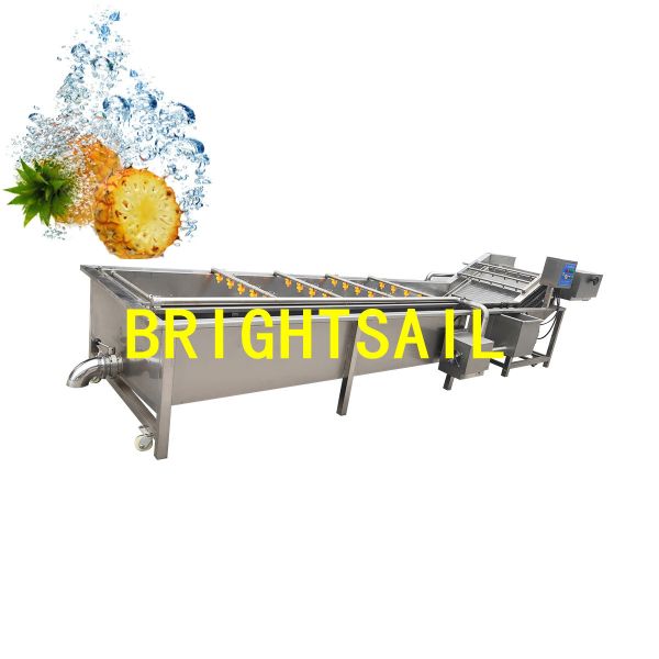 Quality 1750kg Fruit Frequency Control Vegetable Bubble Washer wholesale