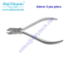 Aderer three jaw pliers of orthodontic pliers from dental supplies