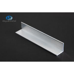 6063 Aluminum Angle Profiles 2.5m Length Matt Silver Mill Finish