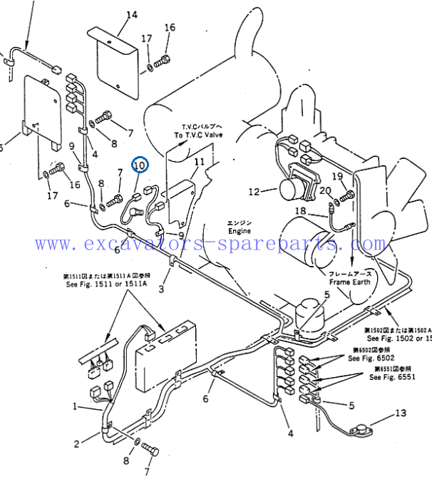 Sensor 7861-92-2330 7861-92-2340 For PC200 PC100 PC120 PC130 PC150