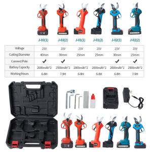 Profesional Brushless Tree Pruner Shear Scissors Electric Lithium Battery