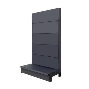Frosted Grey Gondola Display Shelf For Shops And Supermarket Medium Duty
