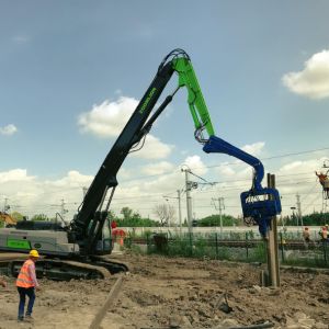 18-Meter Vibratory Pile Driver | PCF Series | High-Efficiency Driving | Low