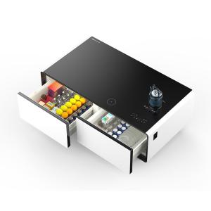 1350*760*480mm Dimensions Touch Screen Coffee Table with Refrigerator and App