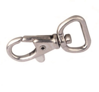 Quality Zinc Alloy Fast Eye Snap Hook Sliver Pet Hardware wholesale