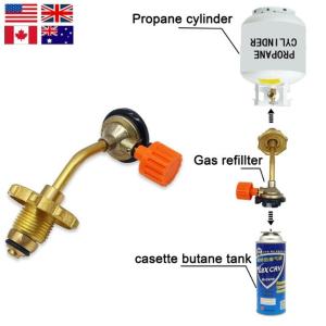 Filling Cylinder Gas Tank Adapter for Butane Cylinders and Butane Gas Cylinder