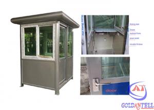 Cheap Steel Security Guard House Portable Building Post Prefab Home Antisepsis Spraying Treatment for sale