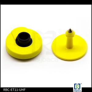 China Electronic HDX Cattle Ear Tags Cow Ear Tag EM4305 Chip Type 134.2KHZ / 125KHZ on sale
