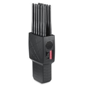 Portable 12 Antennas Full Bands All in One 2G.3G.4G.5G Cell Phone Signal Jammer