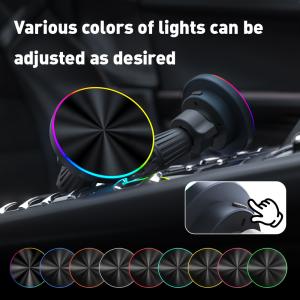 Customizable Cell Phone Magnetic Holder Automotive With Light Shut Off Function