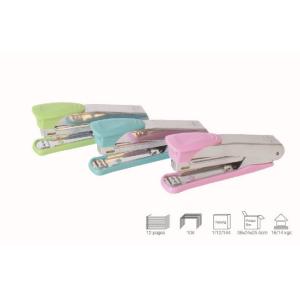 Colorful 12 Sheets Paper Available #10 staples Plastic With Metal Material