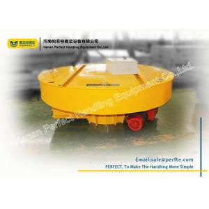 Rail Material Handling Turntable Cable Powered For Mud Slag Car Transportation