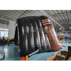 Custom PVC Black Event Advertising Bear Inflatable Football Tunnel Inflatable