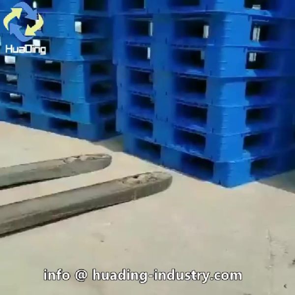 MY TEST 1210A HDPE storage euro plastic pallet Double faced stackable plastic