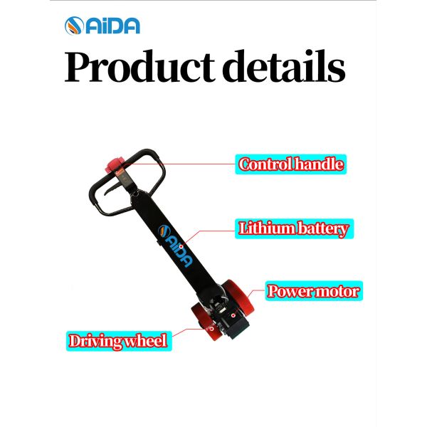 Electric Stacker with Electric Walking 2000kg Load Capacity Overall Length