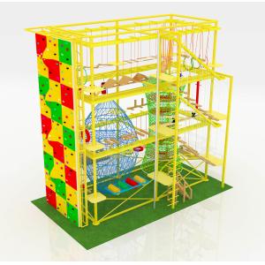 Indoor Adventure Rope Course Obstacle Course Multilevel ASTM Standard