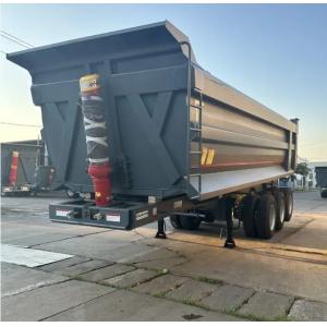 3 Axles Hydraulic Cylinder U-Shape Rear Tipper Semi Trailer With Jost E100