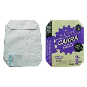 Matt / Gloss laminated woven sacks With Block Bottom 50Kg Resealable