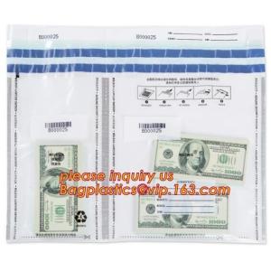 Steb Plastic Money Pe Bank Deposit Coin Security Pouch Bags With Seal For Cash