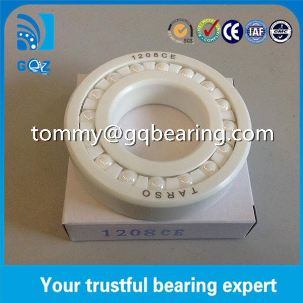 1208CE OD Full 80mm Ceramic Bearings For Bikes , High Speed Ceramic Bearings